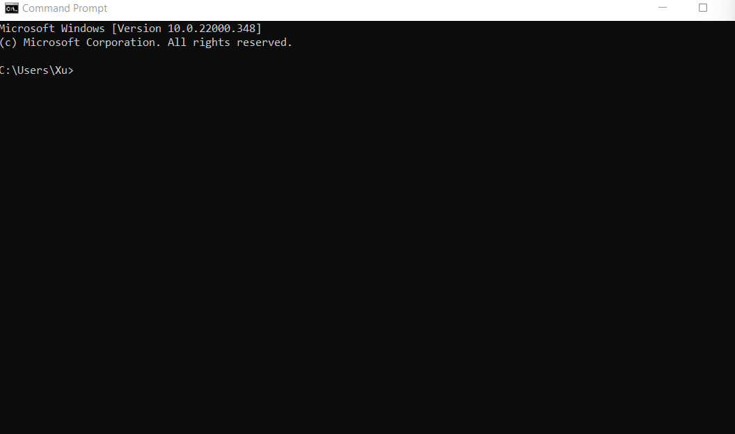Giao diện Command Prompt