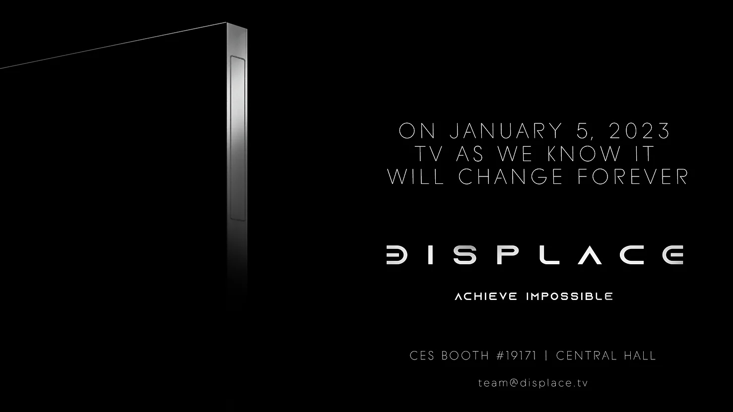 Displace sẽ ra mắt TV True Wireless tại CES 2023 tới