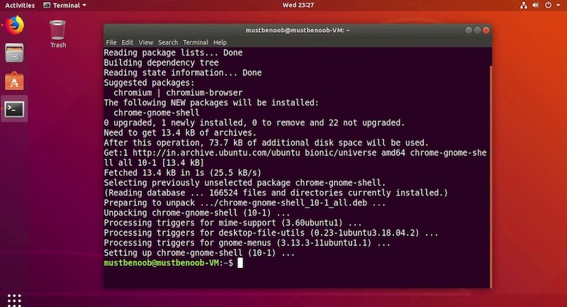 Sử dụng câu lệnh trên Ubuntu