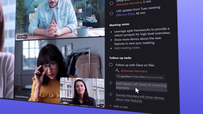 Tính năng trên Microsoft Teams Premium