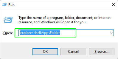 explorer shell AppsFolder
