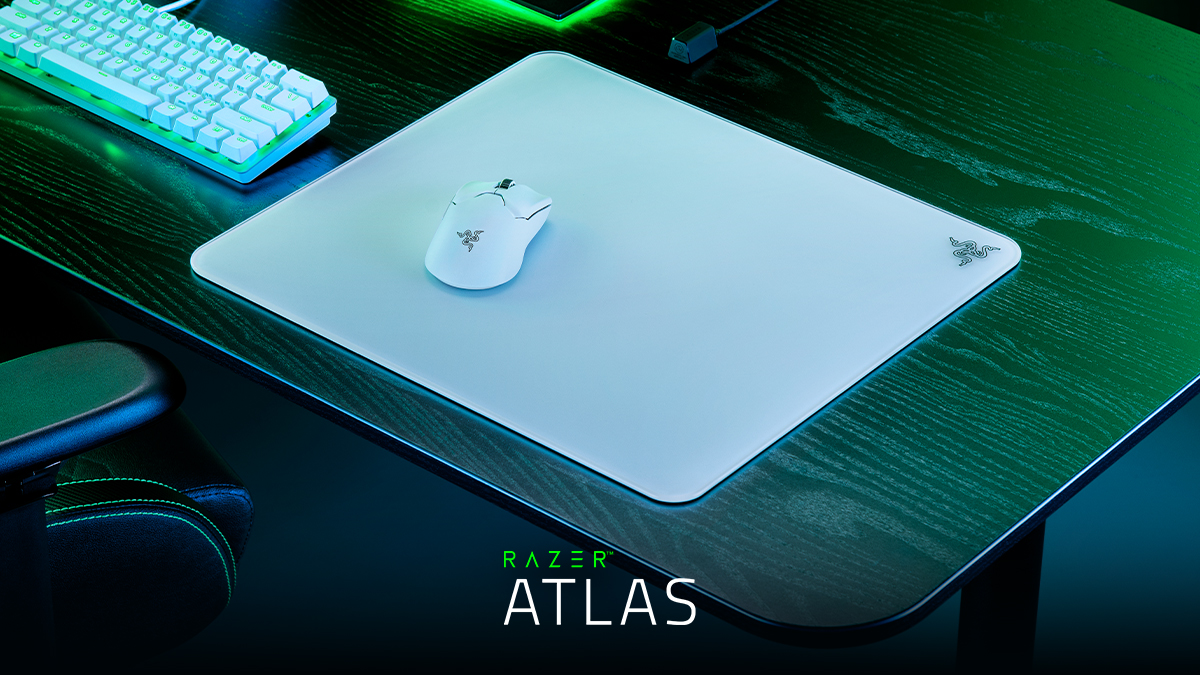 Razer Atlas ra mắt: Lót chuột bằng kính cường lực đầu tiên của hãng, 99USD