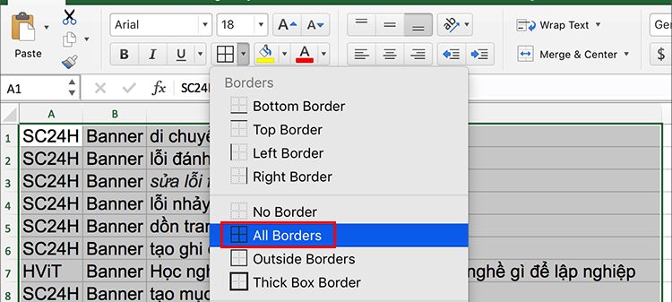 All Borders