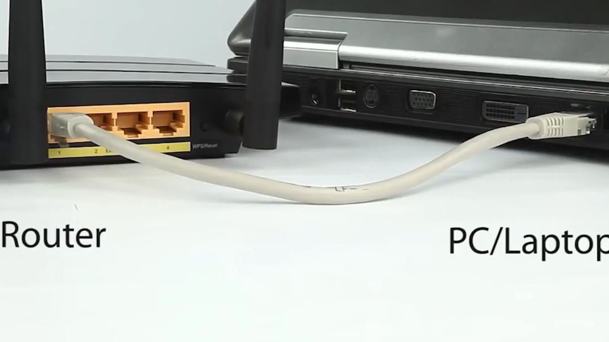 Kết nối laptop trực tiếp vào router