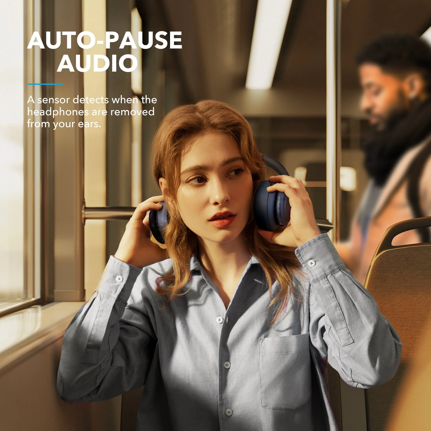 Auto pause tren Anker Soundcore Life Q35 1