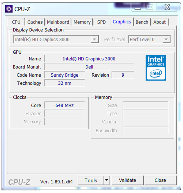 Kiểm tra Card đồ họa trong CPU-Z