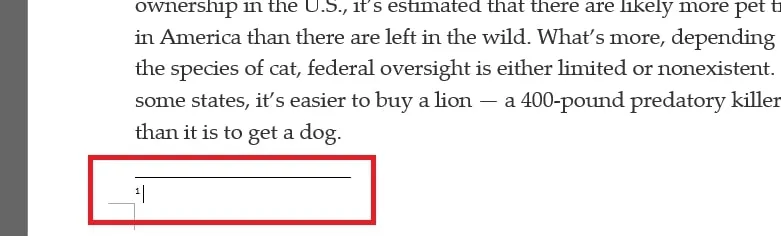 Cách tạo footnote trong word 2003