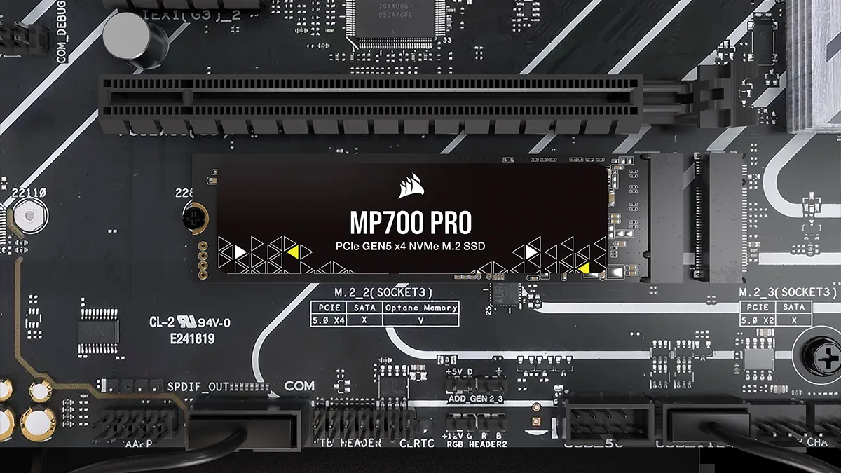 Corsair MP700 PRO đã chính thức xuất hiện như là SSD Gen 5 thứ hai của dòng MP700